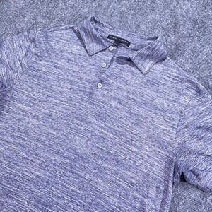 Robert Barakett Polo Shirt Mens Small Gray Golf Short Sleeve Stretch Performance